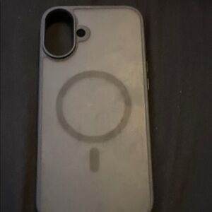 Black &Grey Magnetic Wireless Charging Compatible Phone Case IPhone 16 Plus